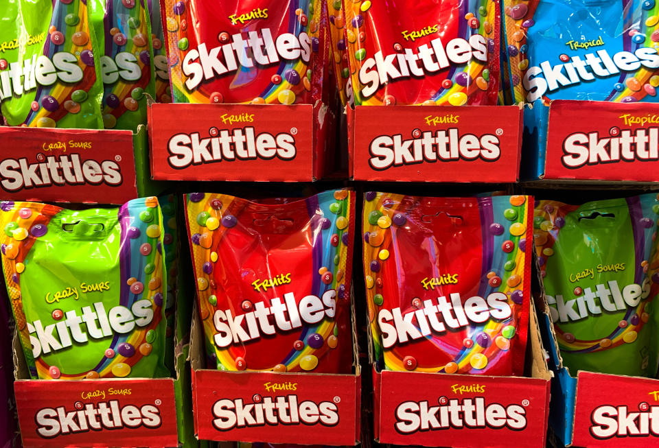 Bags of skittles