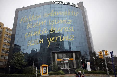 The headquarters of state-run bank Vakifbank is seen in Istanbul March 15, 2015. REUTERS/Murad Sezer