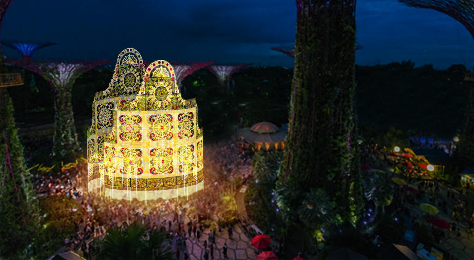 Christmas lights in Singapore. (Photo: Gardens by the Bay)