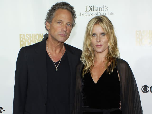 <p>CLINT SPAULDING/Patrick McMullan/Getty</p> Lindsey Buckingham and Kristen Messner attend Fourth Annual FASHION ROCKS on September 6, 2007 in New York City.