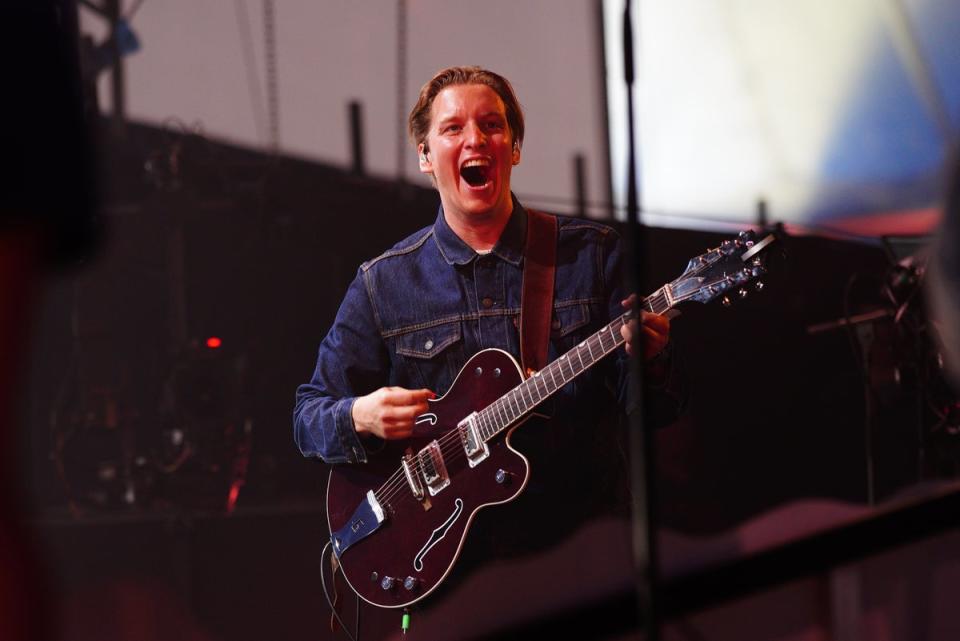 George Ezra played a secret set on the John Peel stage at the festival (Ben Birchall/PA) (PA Wire)