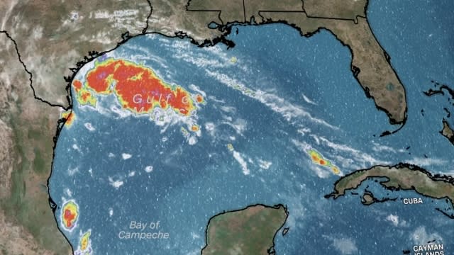 Map of Tropical Storm Harold