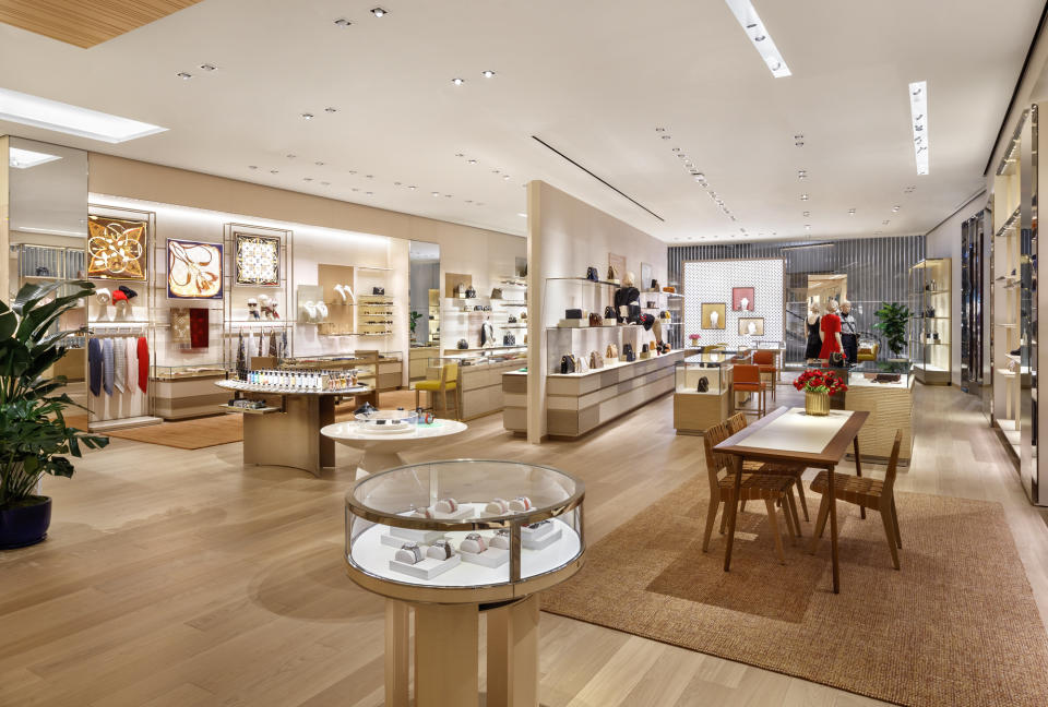 Inside the Louis Vuitton store at Hudson Yards. Photo by Brad Dickson. - Credit: Brad Dickson