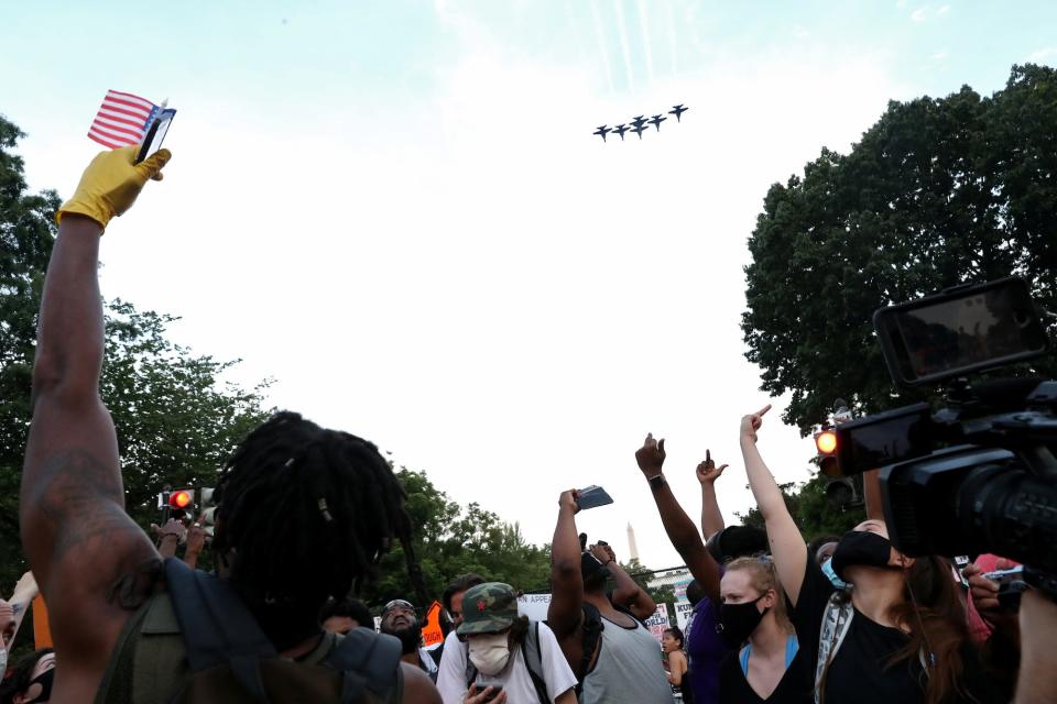 trump july 4 protesters