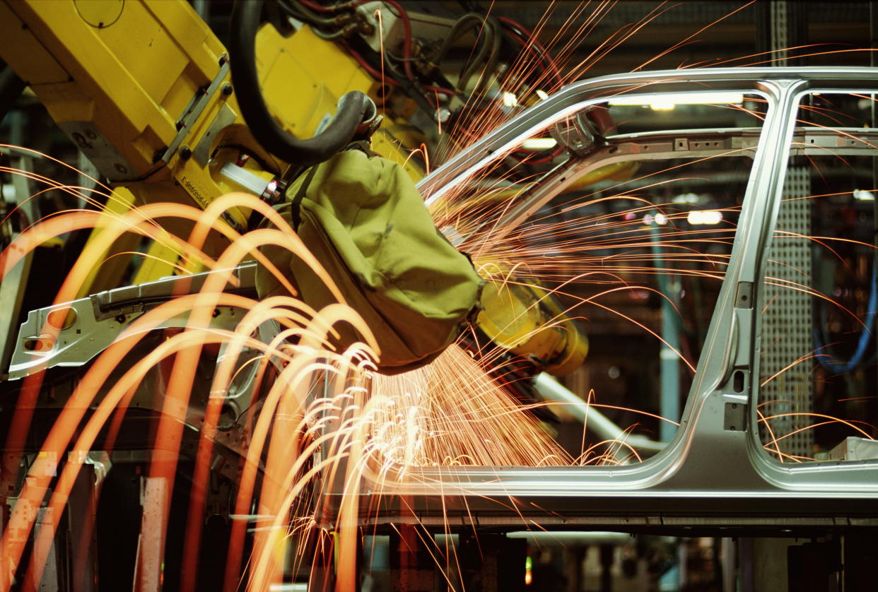 The UK made 68,306 cars in April. Photo: Getty Images