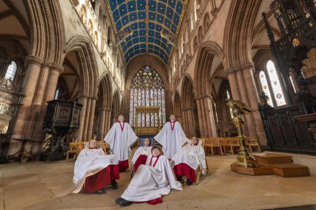 Visitors can gaze at the stars on Carlisle Cathedral’s ceiling as part of the Rest Under the Stars art installation this summer. Credit: Johnny Becker