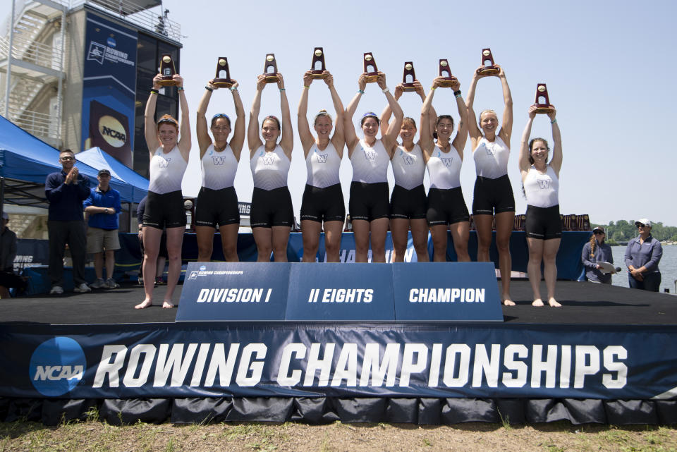 Best sport: women’s rowing (national champion). Trajectory: steady. The Huskies reversed two years of sliding down the rankings, maintaining a spot in the Top 30. Washington has become a rowing powerhouse, winning two of the last three national titles, while also succeeding in a number of other women’s sports: softball, tennis, cross country and volleyball. Men’s basketball is having a return to relevance as well.