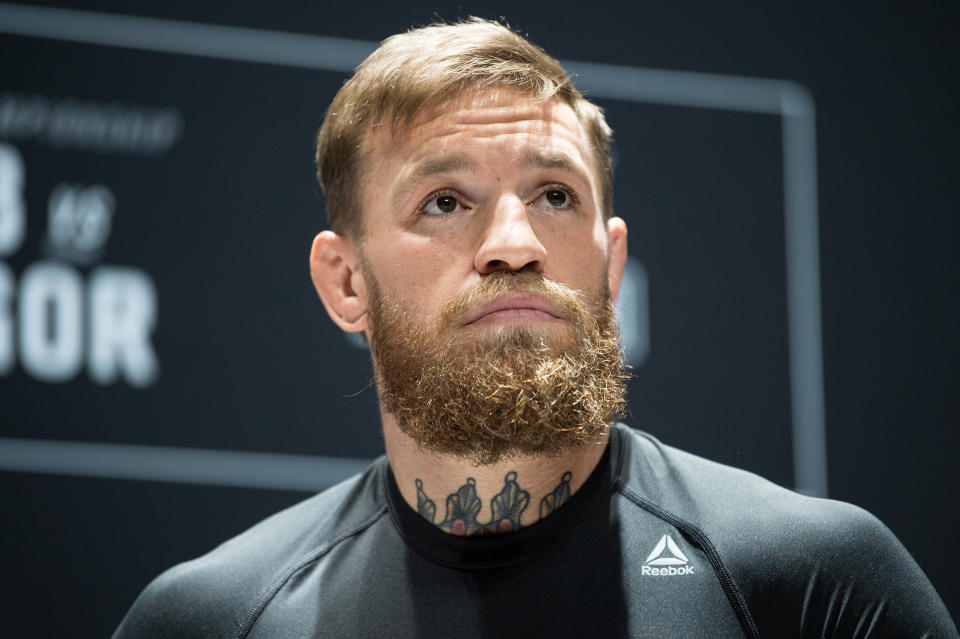 Conor McGregor was reportedly booked in a Miami-Dade County jail on Monday.  (Getty)