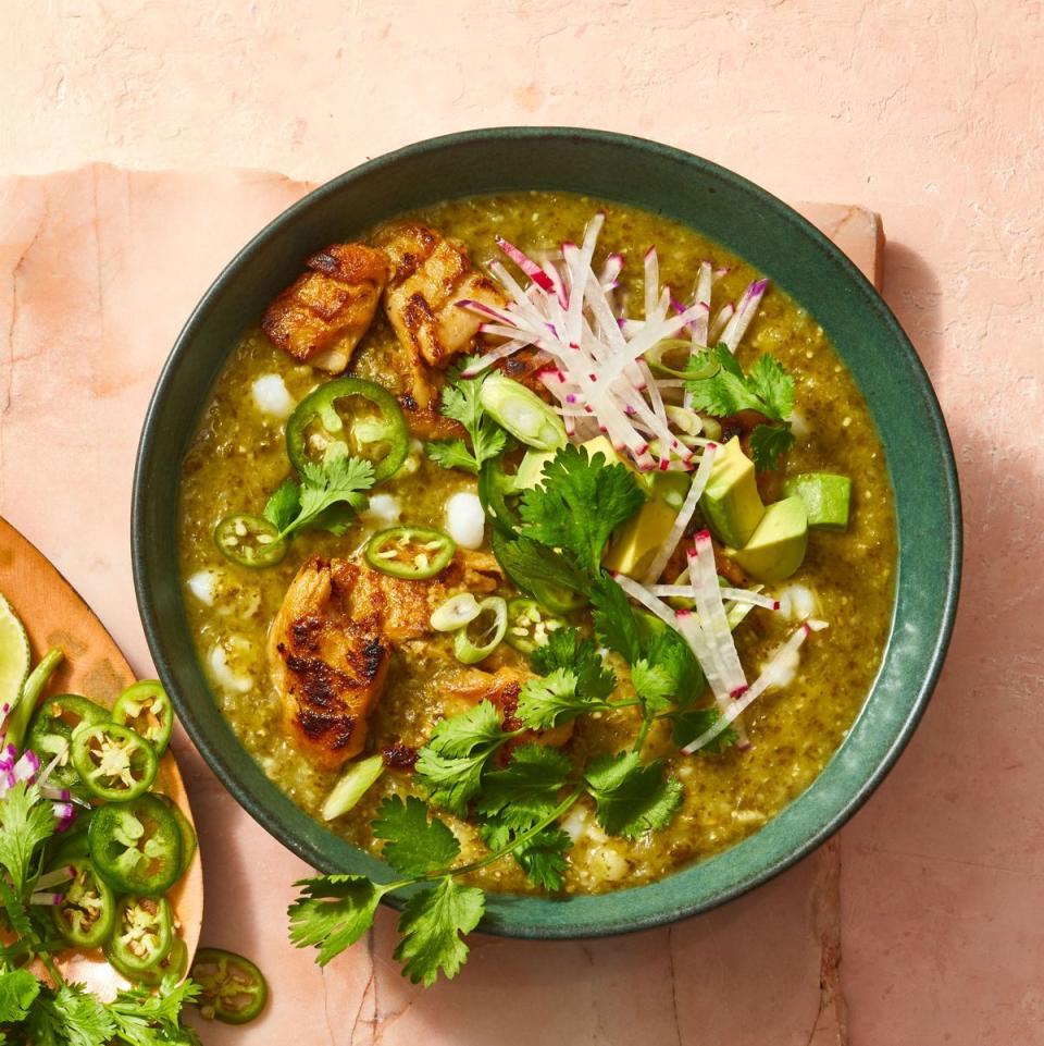 26) “Chicken” Verde With Posole