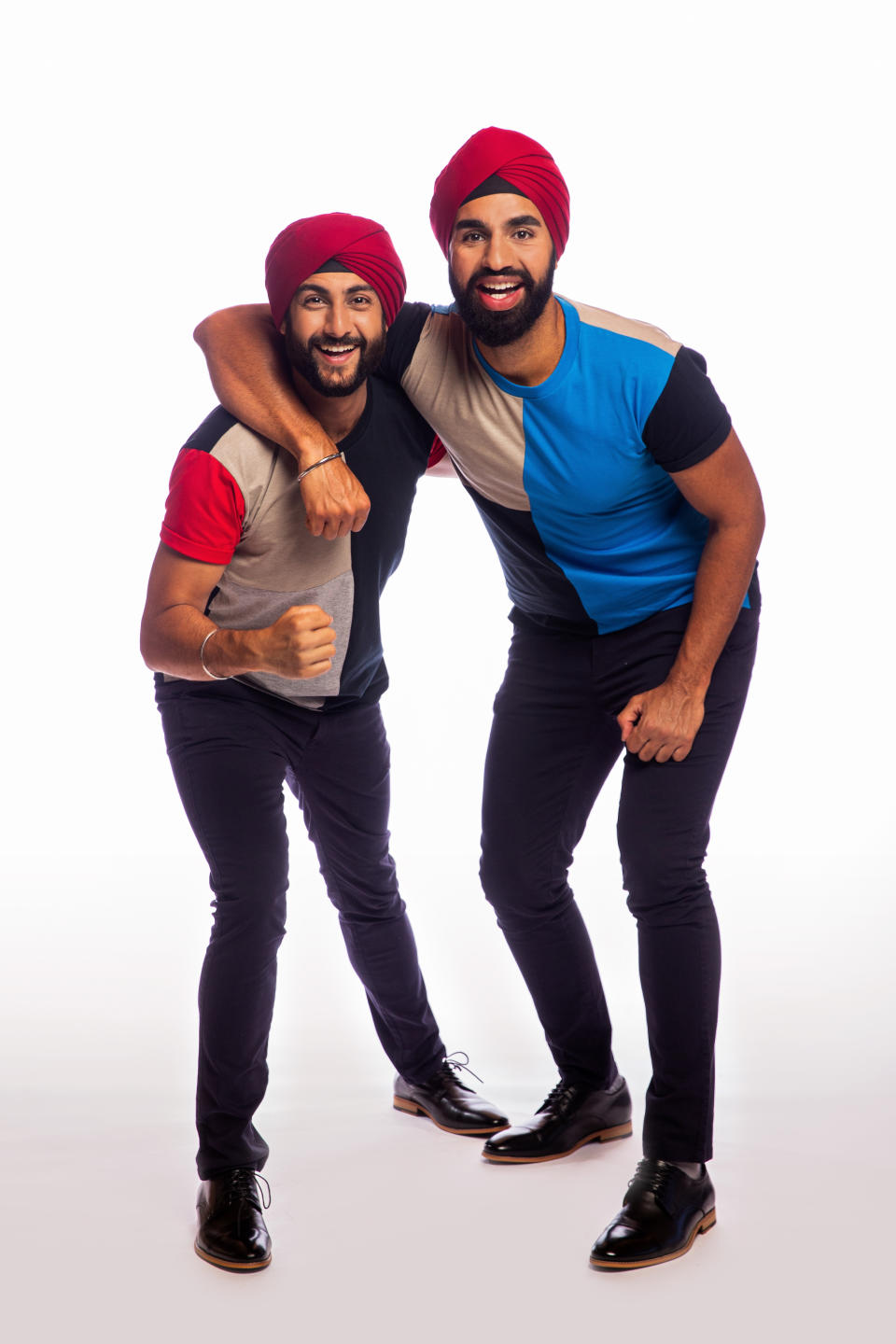 The Amazing Race Australia 2021 contestants Jaskirat and Anurag, NSW. Photo: Channel 10 (supplied).