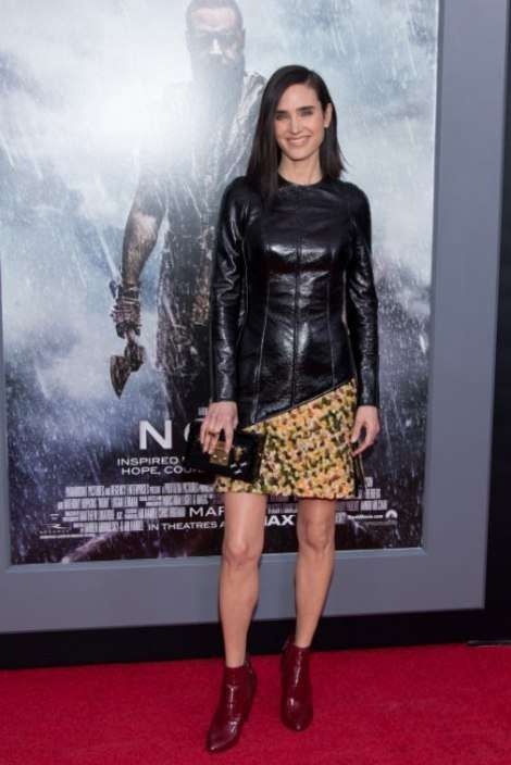 Jennifer Connelly's Louis Vuitton Belted Dress by Nicolas Ghesquiere