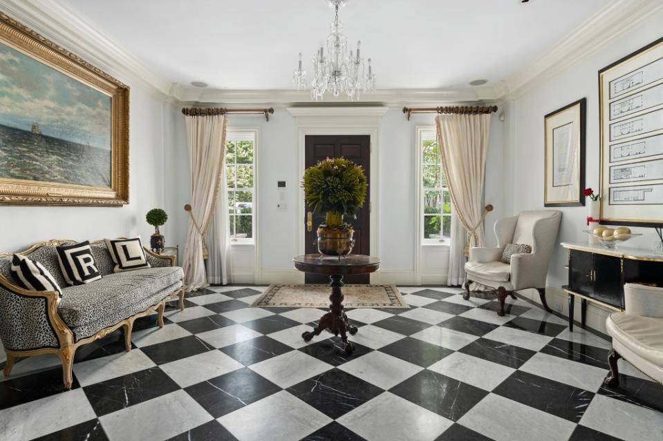 The home’s foyer. Zoe Wetherall