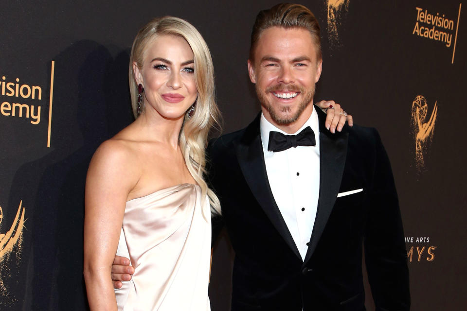 <p><b>"It was perfection. And I'm like, 'Shoot, I'm going to have to elope after this. There's no competing with this wedding. This wedding is like a Nicholas Sparks movie on steroids.' It really is, it's incredible."</b> — Derek Hough, on <span>his sister Julianne's "incredible" wedding</span>, to PEOPLE</p>