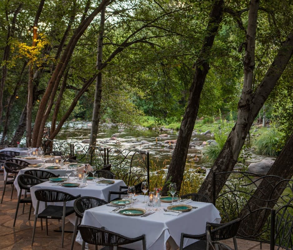 Cress on Oak Creek specializes in locally foraged ingredients and gorgeous alfresco dining.<p>Courtesy of L'Auberge de Sedona</p>