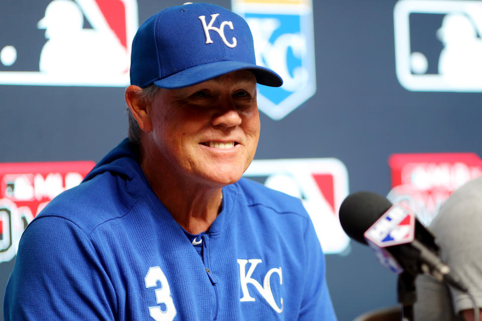 Royals manager Ned Yost will retire on Sunday. (Photo by Alex Trautwig/MLB via Getty Images)