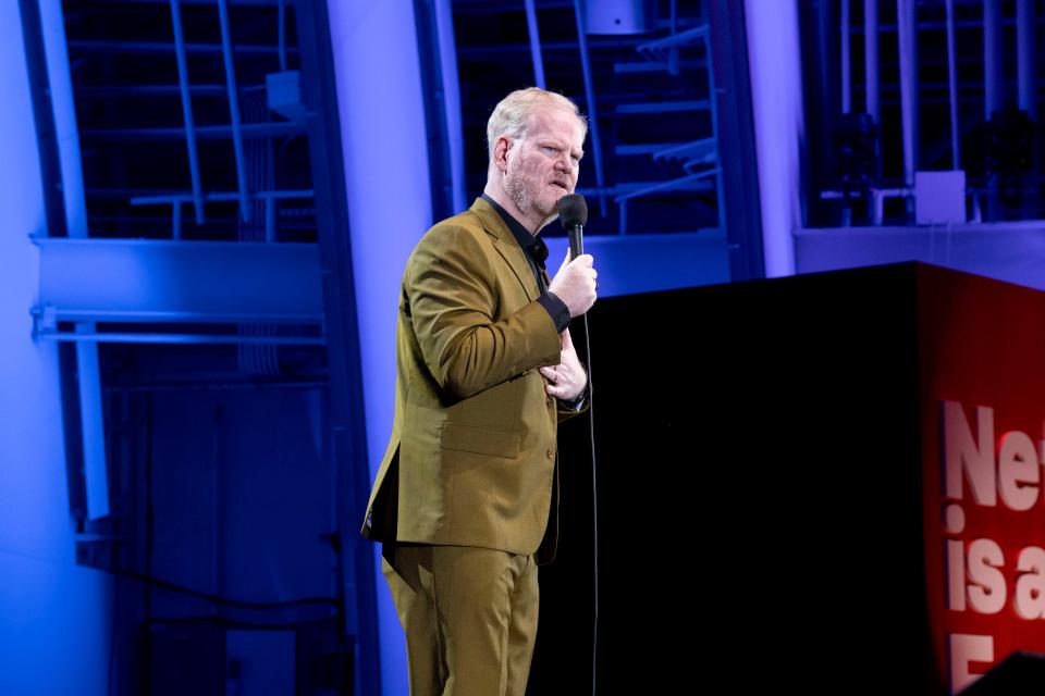 Jim Gaffigan performs at "Netflix Is A Joke Fest."