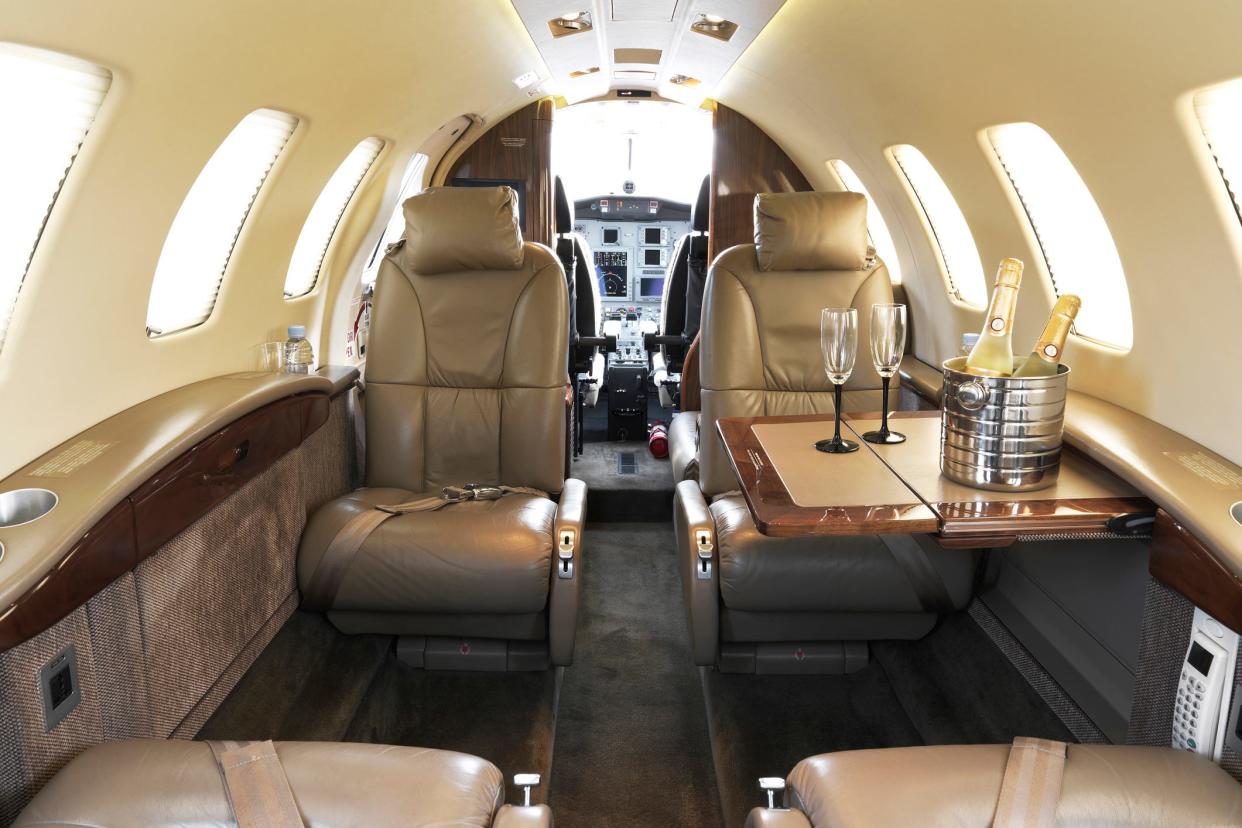 Private Jet interior