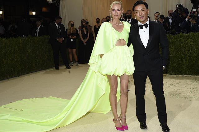 Gemma Chan & Dominic Cooper Get Glam at Met Gala 2021, 2021 Met Gala,  Dominic Cooper, Gemma Chan, Met Gala, Prabal Gurung