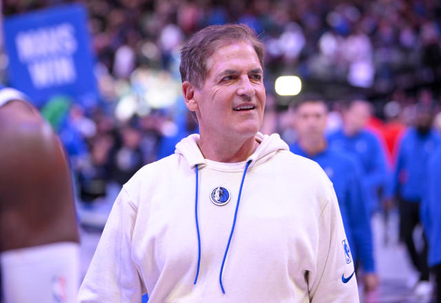 Mark Cuban, governor of the NBA's Dallas Mavericks, arrives at the