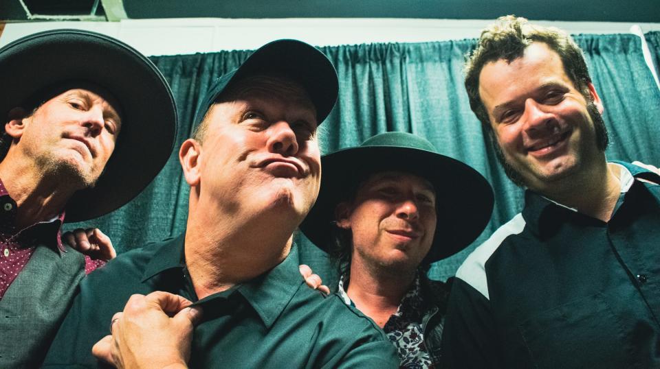 Cowboy Mouth includes Fred LeBlanc on drums and lead vocals, John Thomas Griffith on guitar and vocals, Brian Broussard on bass, and Frank Grocholski on rhythm guitar and vocals.