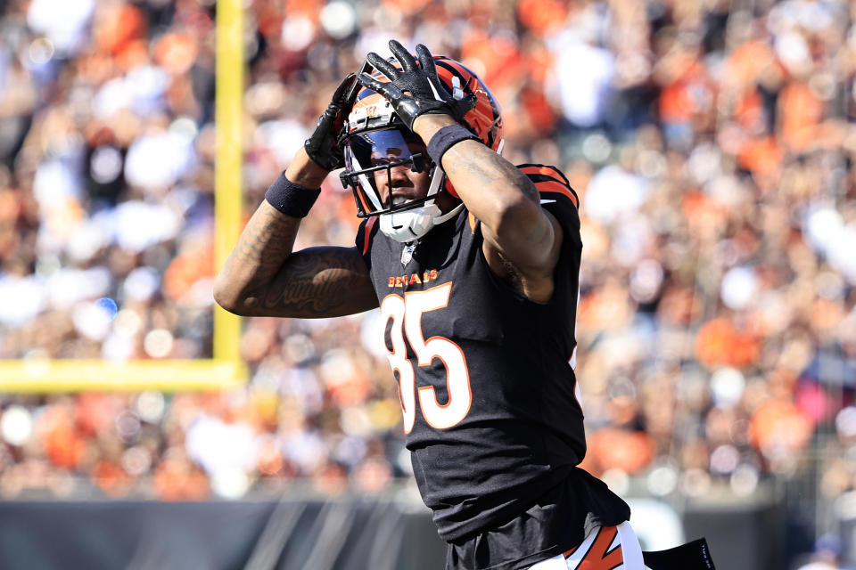 Tee Higgins of the Cincinnati Bengals surprisingly only played one snap Sunday. (Photo by Justin Casterline/Getty Images)