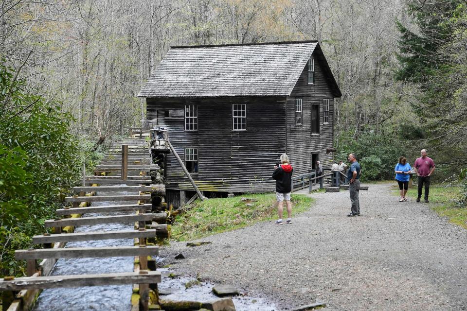 Visitors to the Great Smoky Mountains National Park can explore Mingus Mill, which is near the Enloe Slave Cemetery.