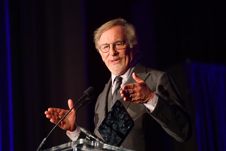 Steven Spielberg attends an awards show in Los Angeles, Calif. on Feb. 16, 2019.<span class="copyright">Matt Winkelmeyer—Getty Images</span>