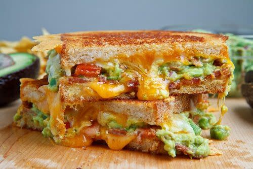 Bacon Guacamole Grilled Cheese