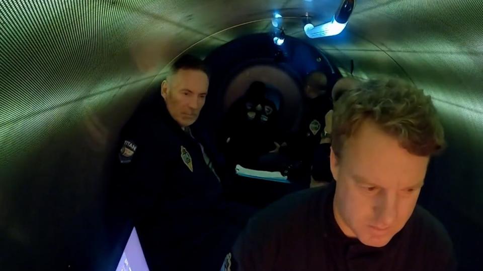 Inside the submersible (BBC)