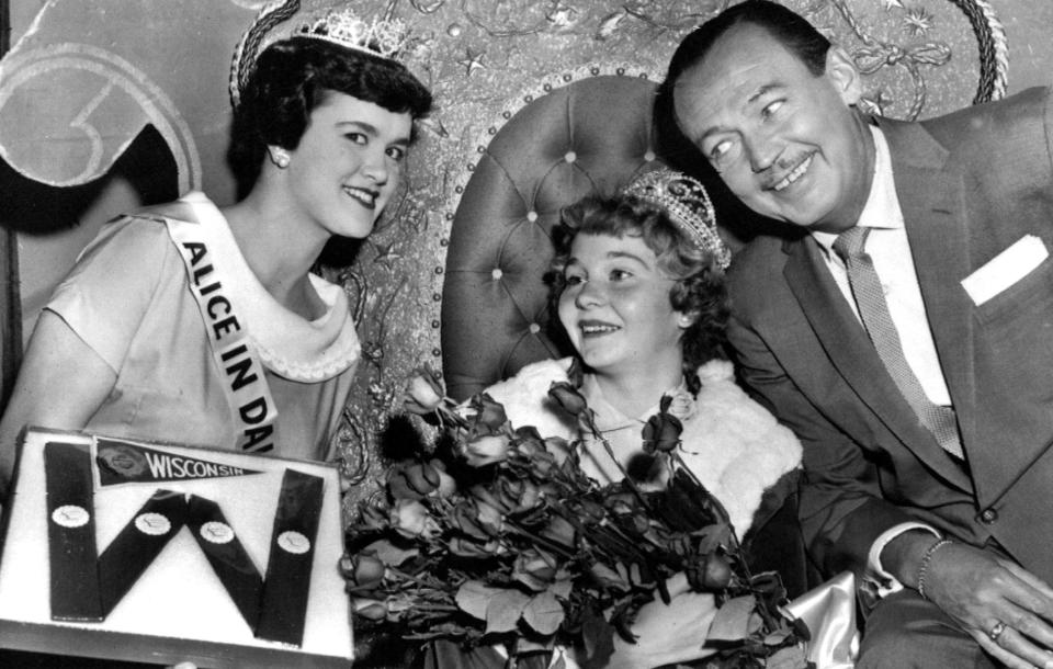 a young widow is crowned "Queen for a Day"