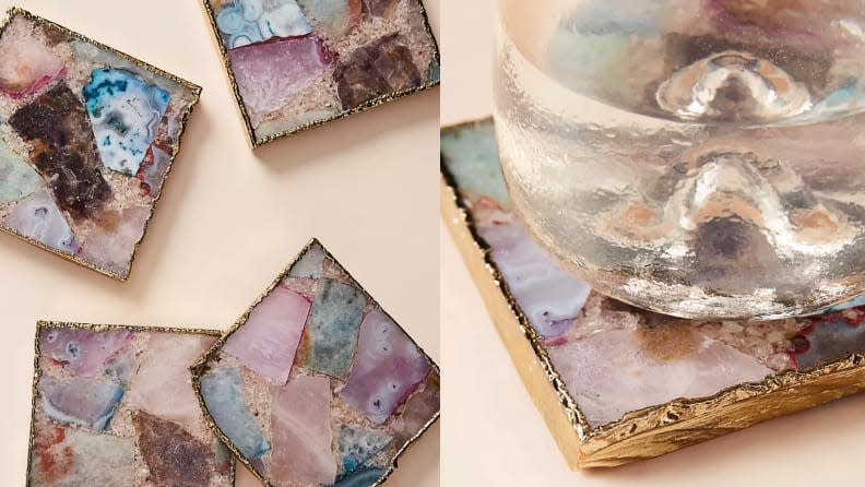 Coasters are meant to protect your tables but these crystal ones prove that they can be a pretty decor statement, too.