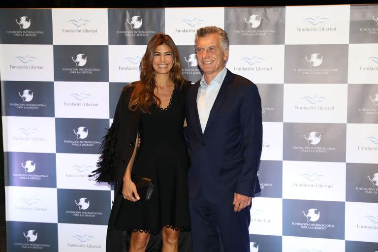 Mauricio Macri y Juliana Awada en la cena anual de la Fundación Libertad