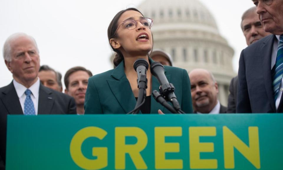 The Green New Deal supported by Alexandria Ocasio-Cortez is setting the agenda on climate change for the Democrats.