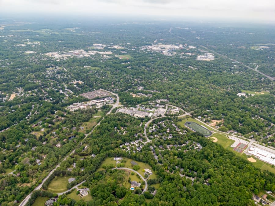 Aerial view of Columbia, Maryland. (File: Getty)