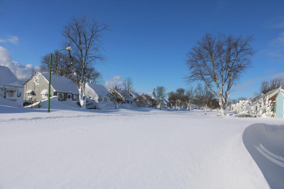 A neighborhood in Buffalo, Dec. 26