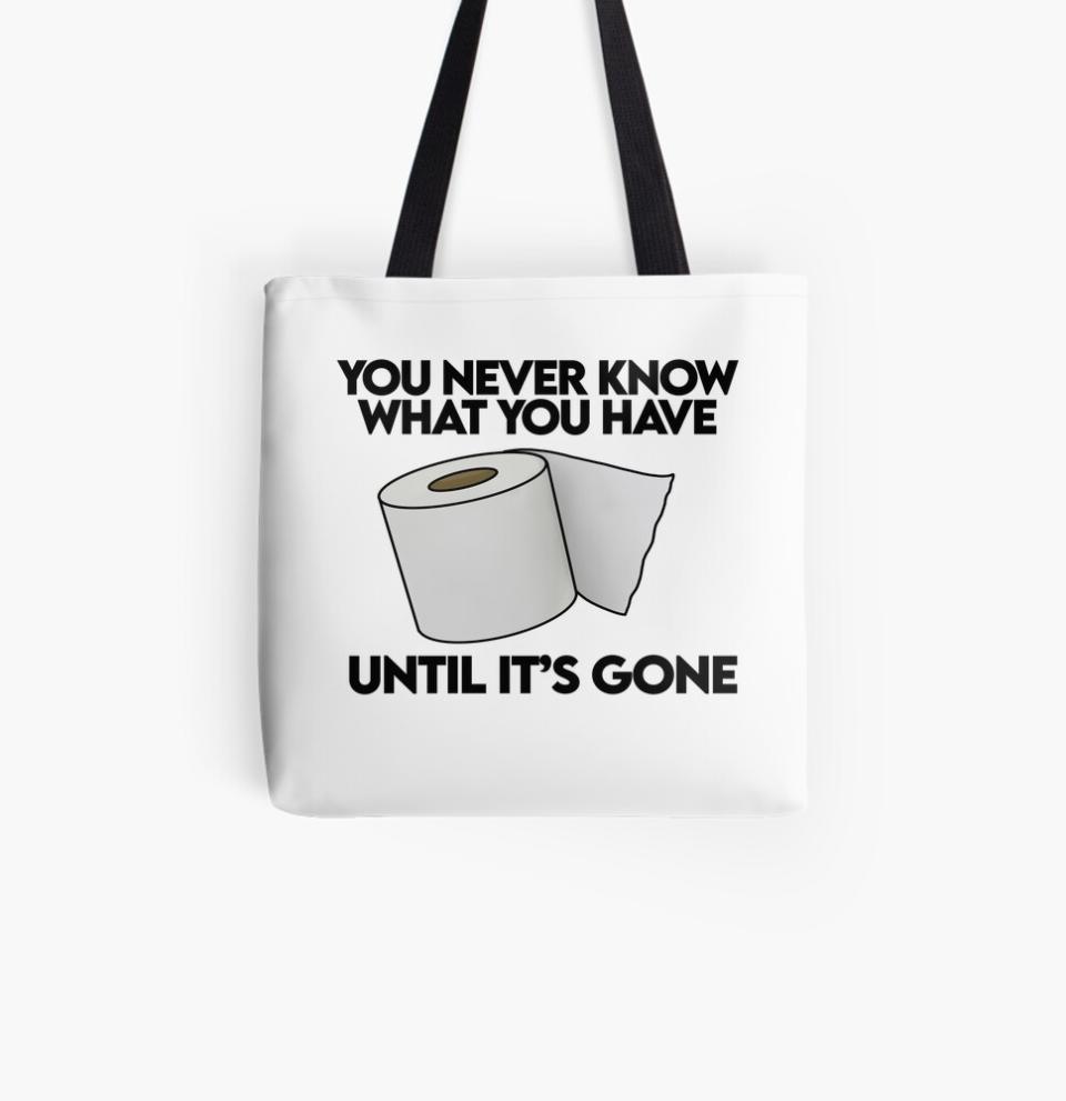 By this point you'll be on a roll with all the awesome Redbubble gifts you've snatched up, so what's more apt than this? (Photo: Redbubble)