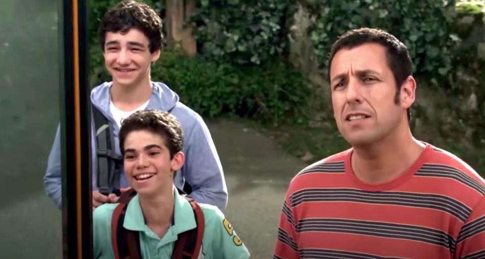 Cameron Boyce (in the middle) played Adam Sandler's son in "Grown Ups" and "Grown Ups 2." (Photo: Grown Ups)