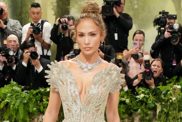 <p> Jeff Kravitz/FilmMagic</p> Jennifer Lopez at the 2024 Met Gala.
