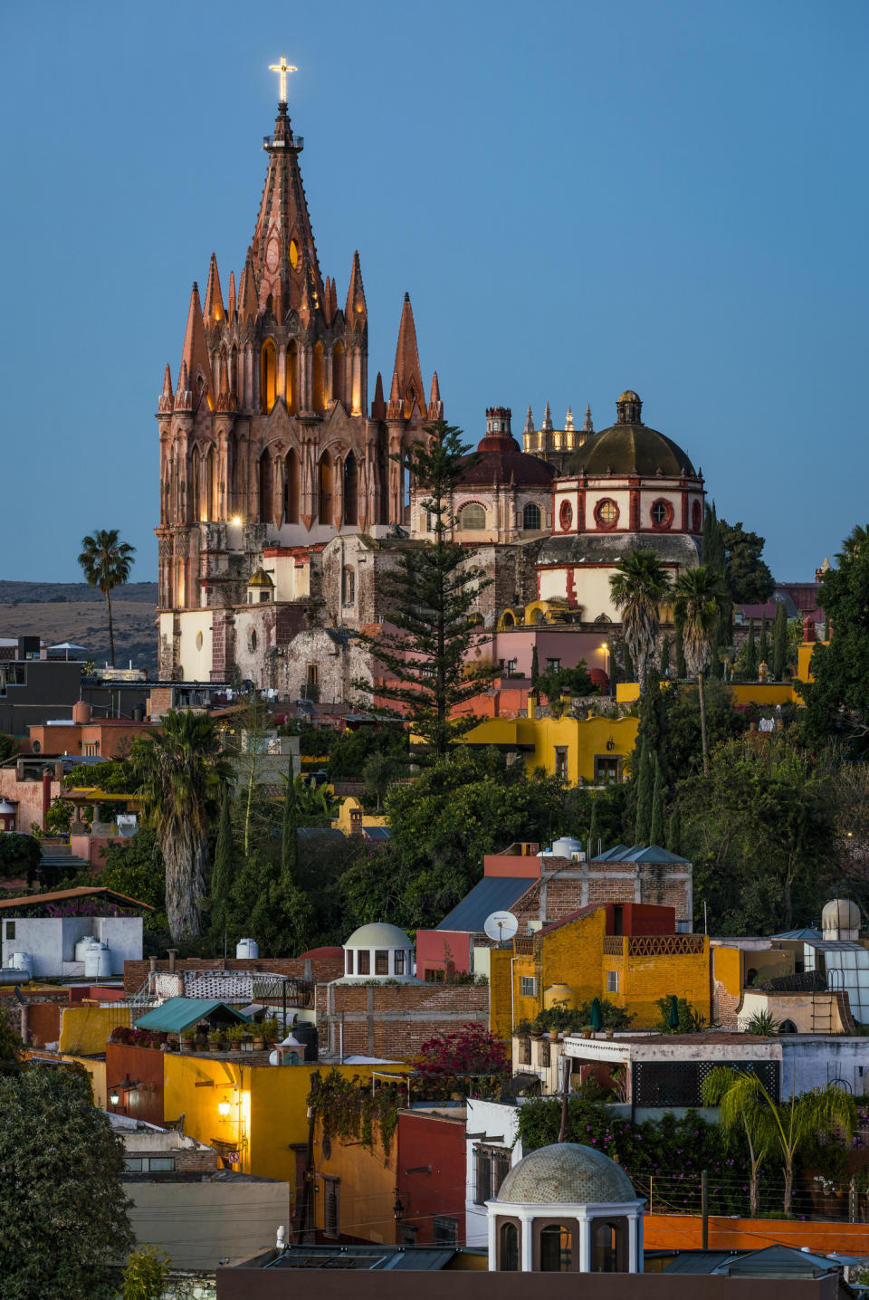 The architecture of downtown San Miguel de Allende.