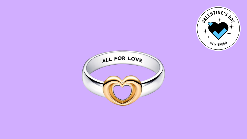 Best Pandora Jewelry Pieces: two tone heart ring