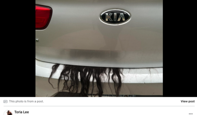 Wig sticking out of car trunk prompts 911 call to Massillon Police
