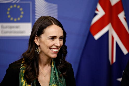 <span class="caption">Former prime minister of New Zealand Jacinda Ardern prioritised environmental issues during her tenure. </span> <span class="attribution"><a class="link " href="https://www.shutterstock.com/image-photo/brussels-belgium-25th-january-2019-zealands-1294621573" rel="nofollow noopener" target="_blank" data-ylk="slk:Alexandros Michailidis/Shutterstock;elm:context_link;itc:0;sec:content-canvas">Alexandros Michailidis/Shutterstock</a></span>