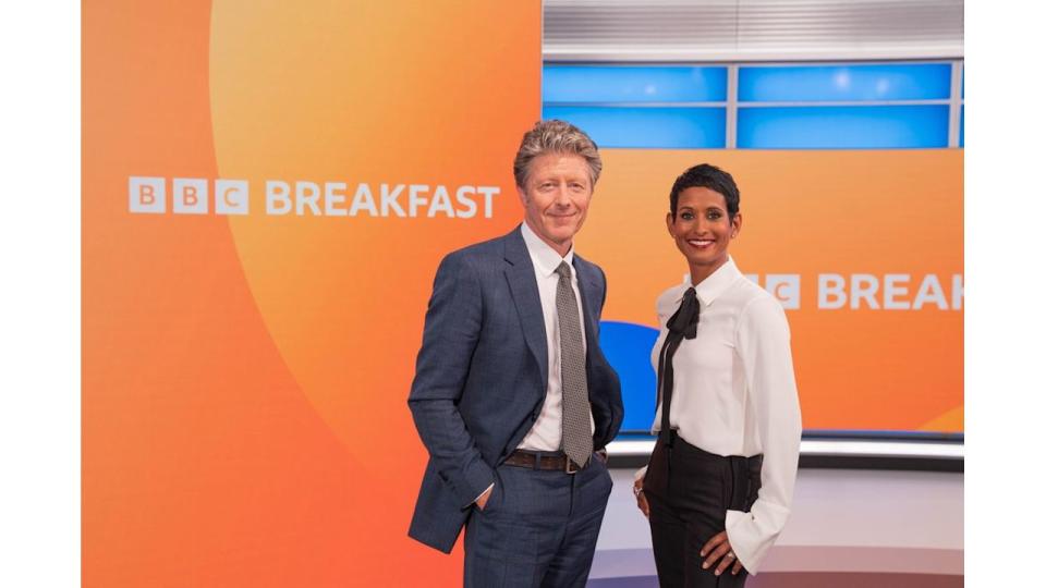 Charlie Stayt, Naga Munchetty on BBC Breakfast