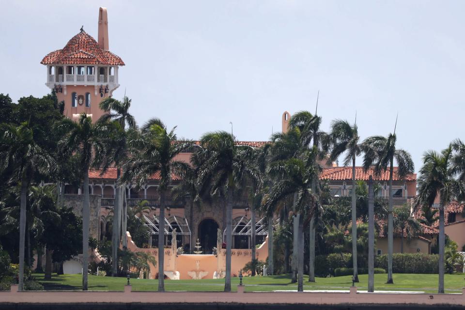 President Donald Trump's Mar-a-Lago estate is shown, Wednesday, July 10, 2019, in Palm Beach, Fla. (AP Photo/Wilfredo Lee)