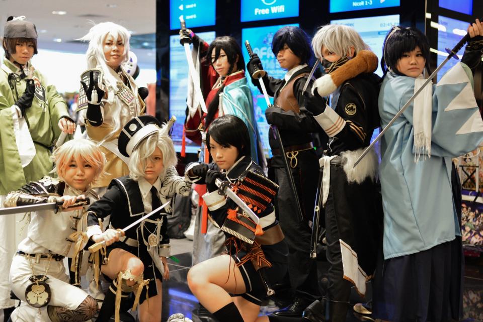 <p>Cosplayers at the Suntec Convention Centre for this year’s Anime Festival Asia Singapore. (Sharlene Sankaran/ Yahoo Singapore) </p>