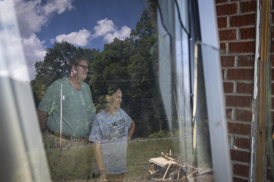 Image: Tim Wooten, Principal of Buckhorn School, and Christie Stamper, Assistant Principal, at the school in Buckhorn, Ky., on Aug. 19, 2022. (Michael Swensen for NBC News)
