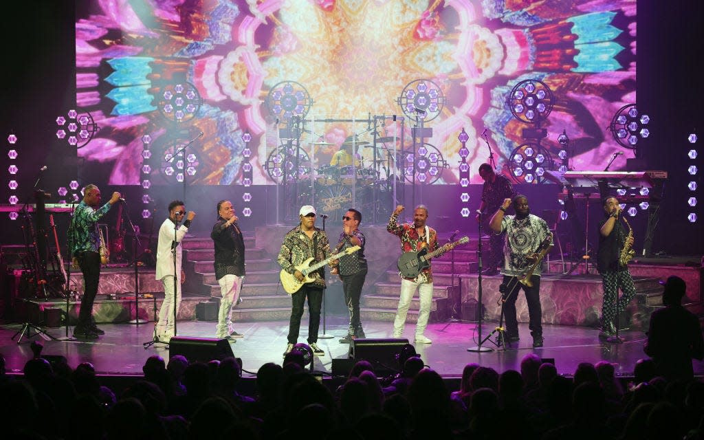 Kool & the Gang performs Oct. 7, 2023, during the VIP opening night of the band's "It's A Celebration" residency at the International Theater at the Westgate Las Vegas Resort & Casino.