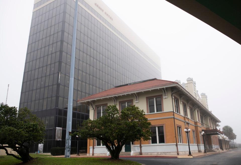 The Grand Hotel, a downtown Pensacola landmark, has been closed since Hurricane Sally hit the Gulf Coast in 2020. 