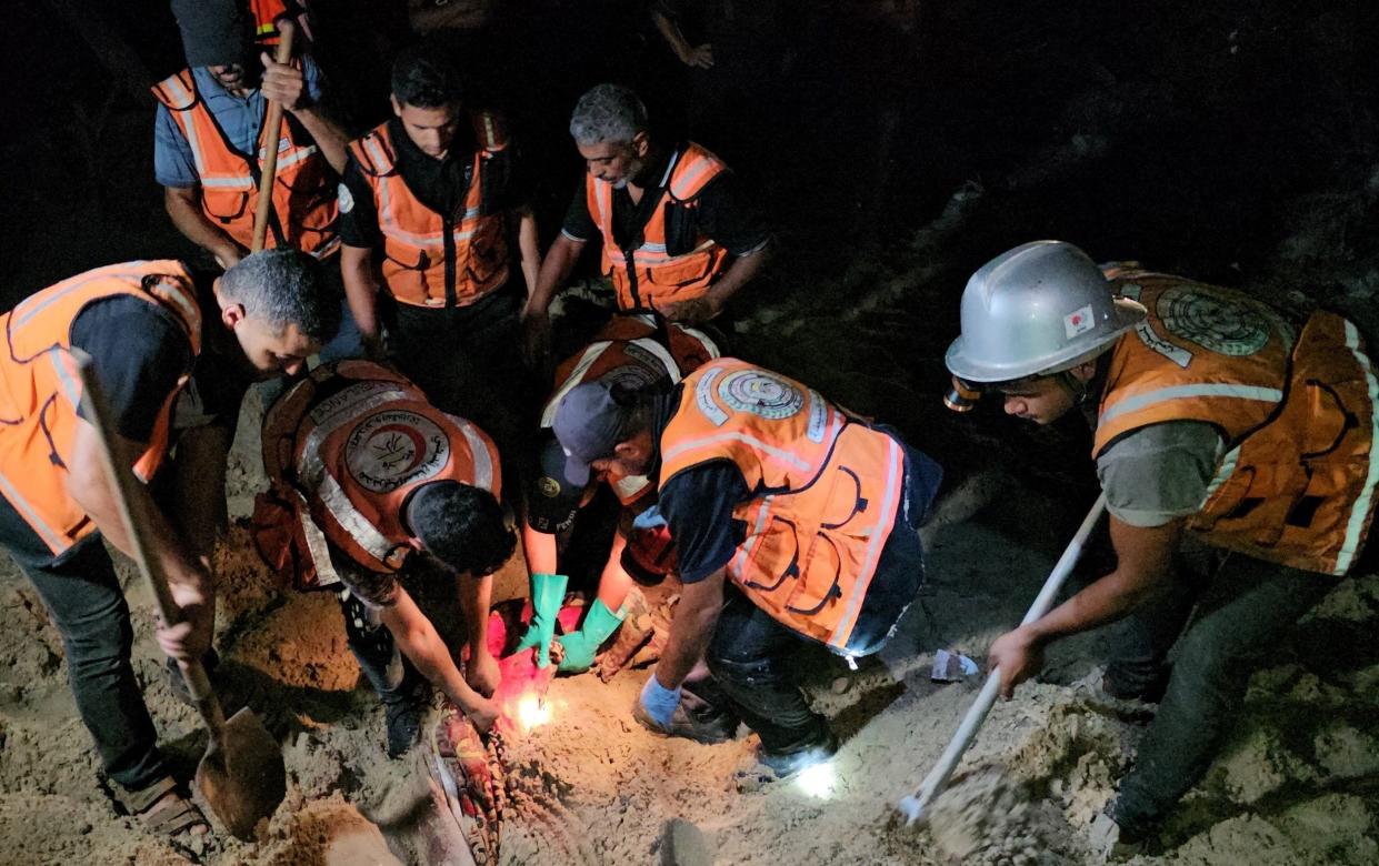 A nine-metre-deep pit was formed due to the attack