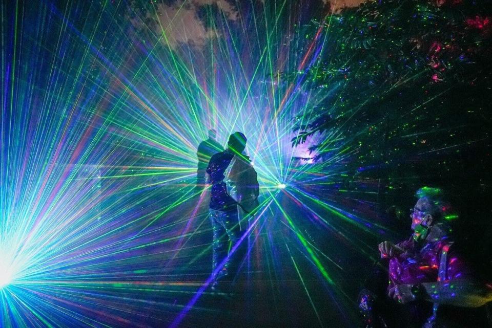 Dazzling Nights will bring back the laser forest this year.